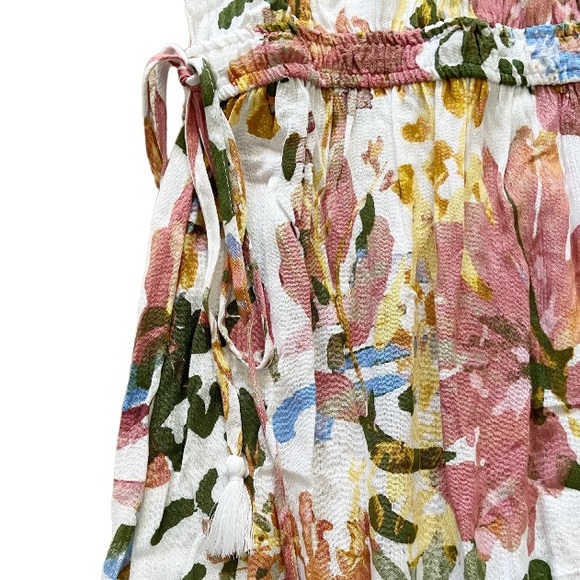 New Directions Spring Blooms Floral Dress Off the Shoulder Size Small - Picture 6 of 8